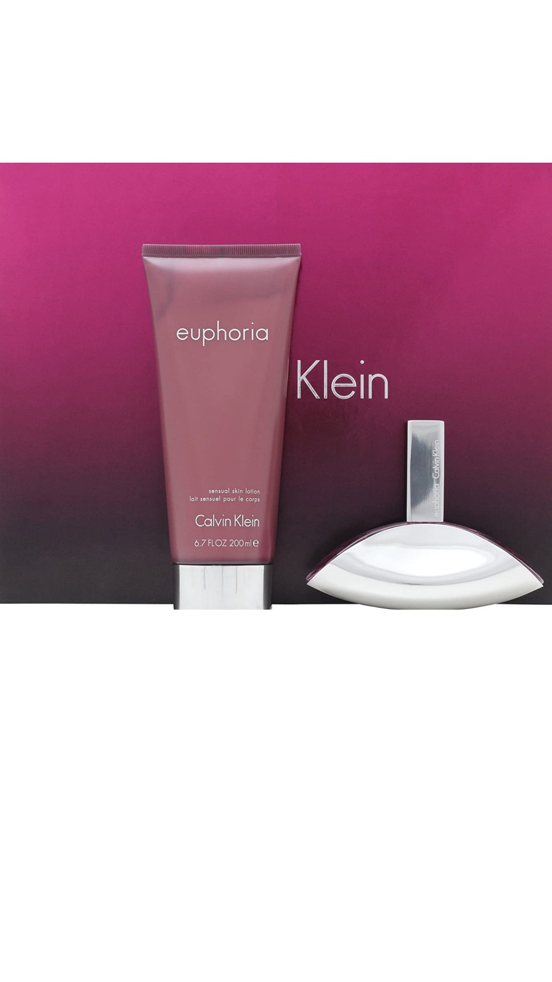 Calvin Klein Euphoria Gift Set 50ml EDP 200ml Sensual Skin