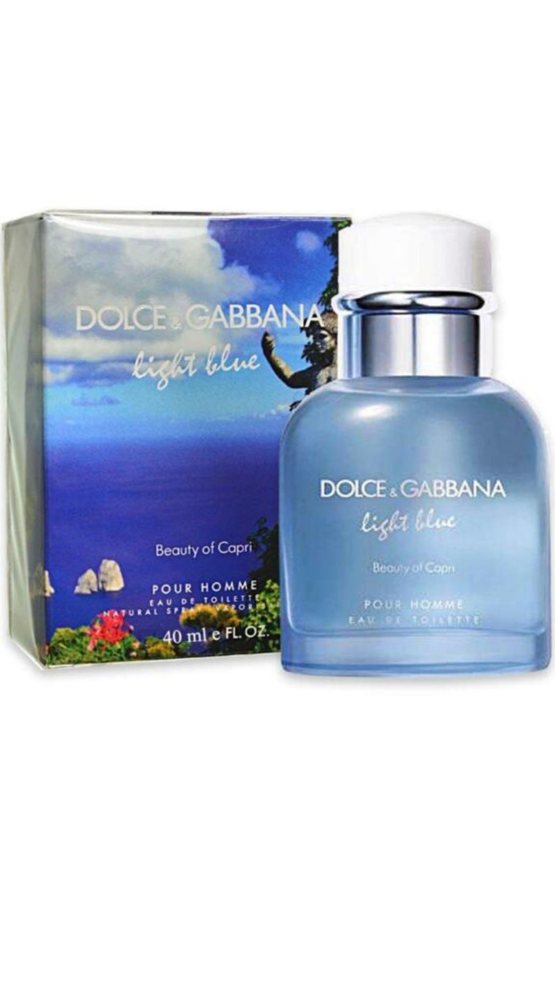 Dolce Gabbana Light Blue Pour Homme Beauty of Capri Eau de Toilette 40ml Spray